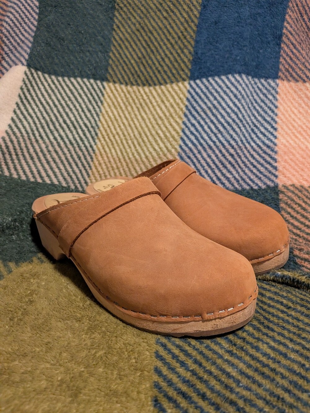 Lotta from Stockholm Tan Leather Clogs